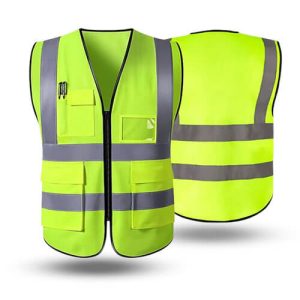 Rompi Safety Polyester Tag Name Zipper